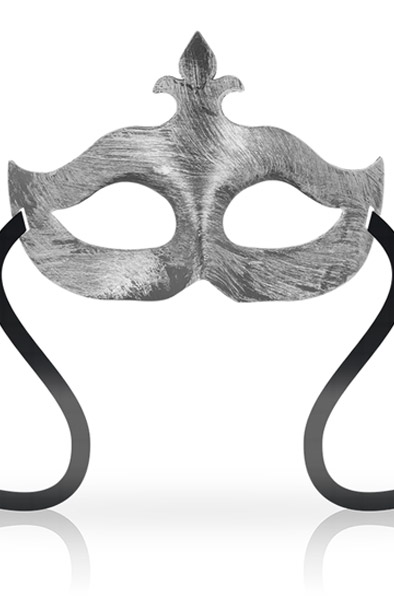 Ohmama Masks Fleur De Lis Eyemask Silver - Maske 1