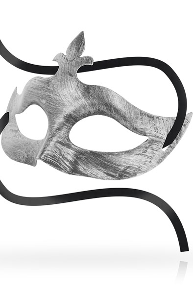 Ohmama Masks Fleur De Lis Eyemask Silver - Maske 2