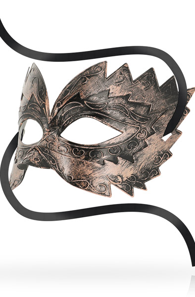 Ohmama Masks Venetian Eyemask Copper - Maske 2