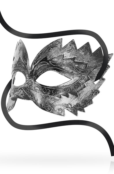 Ohmama Masks Venetian Eyemask Silver - Maske 2
