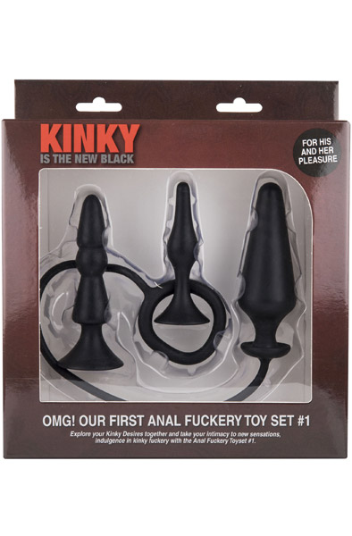 Omg! Our First Anal Fuckery Toy Set #1 - Analplug mit Penisring 2