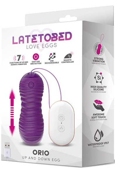 Orio Vibrating Up & Down Egg Purple - Vibrierendes Ei 2