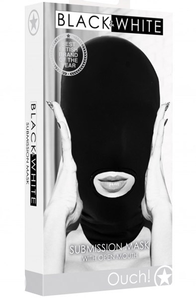 Ouch Submission Mask With Open Mouth - BDSM mask 2