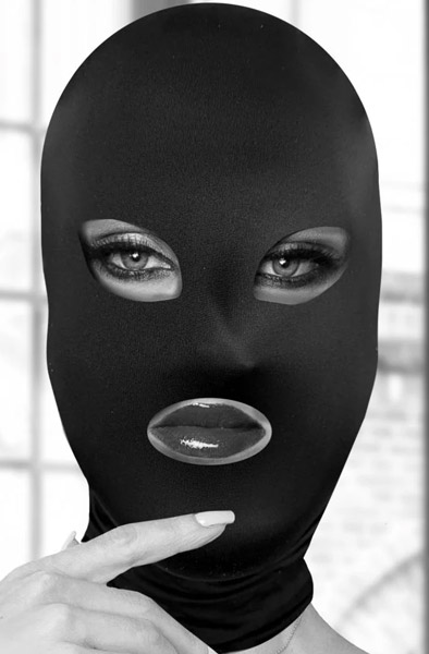 Ouch Subversion Mask With Open Mouth & Eyes - BDSM Maske 1