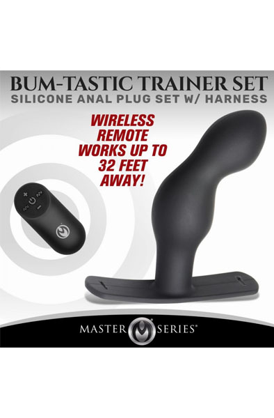 P-Spot Plugger Anal Plug With Harness & Remote Control - Prostata-Vibrator 2