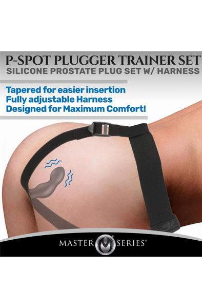 P-Spot Plugger Anal Plug With Harness & Remote Control - Prostata-Vibrator 4