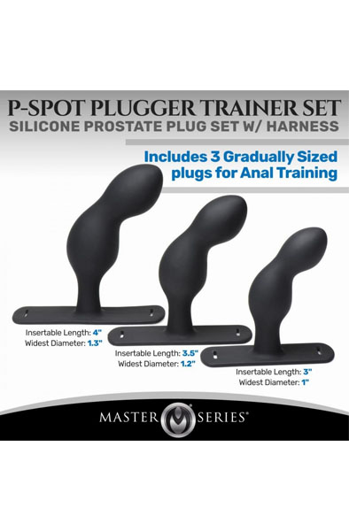 P-Spot Plugger Prostate Plug Set With Harness - Prostatastimulation 6