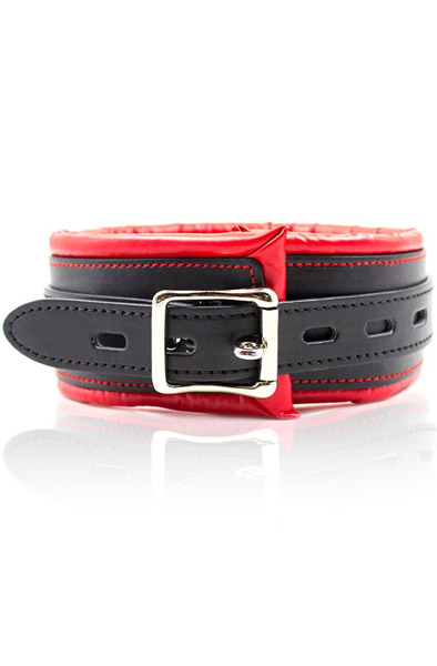 Padded Collar With Metal Leash - Bondage Halsband & Paar 2