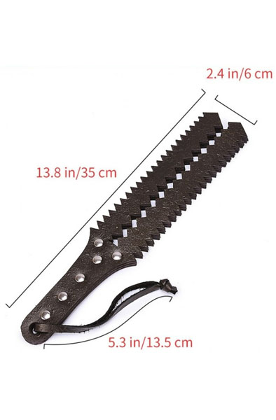 Paddle 6 Straps Sawtooth 35 cm - Spanking-Paddel 4
