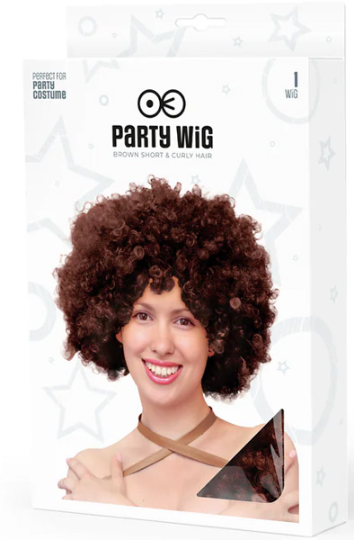 Party Wig Afro Hair Brown - Wig 2