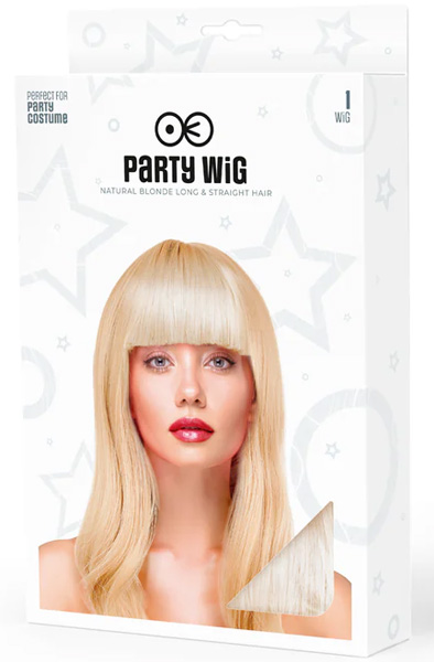 Party Wig Long Straight Blonde Hair - Wig 2