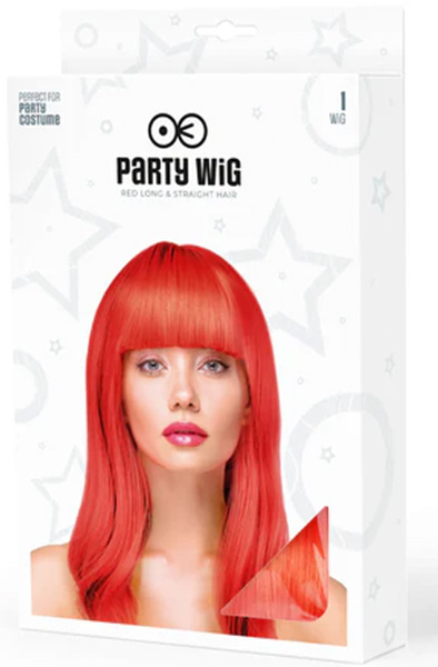Party Wig Long Straight Red Hair - Wig 2