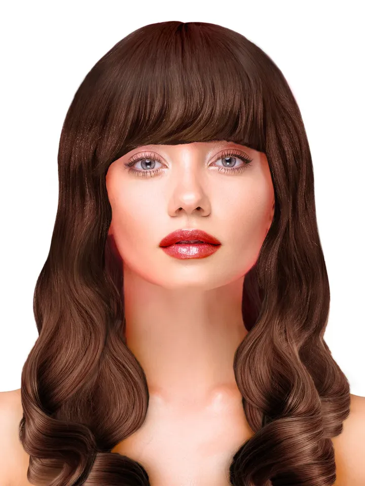 Party Wig Long Wavy Brown Hair - Wig 1 [full]