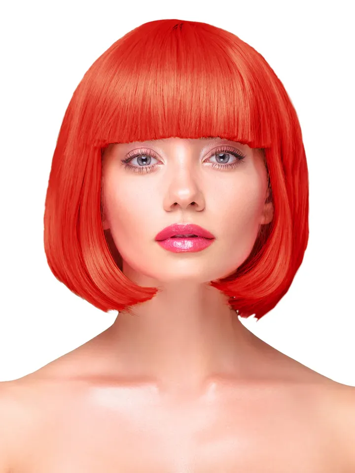 Party Wig Short Straight Red Hair - Wig 1 [full]