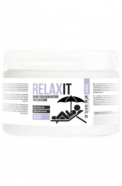 Pharmquests Water Base Lubricant Relax It 500 ml - Anal-Gleitmittel 1
