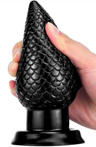 PineCock Plug Black Large - Extra dicker Analplug 2