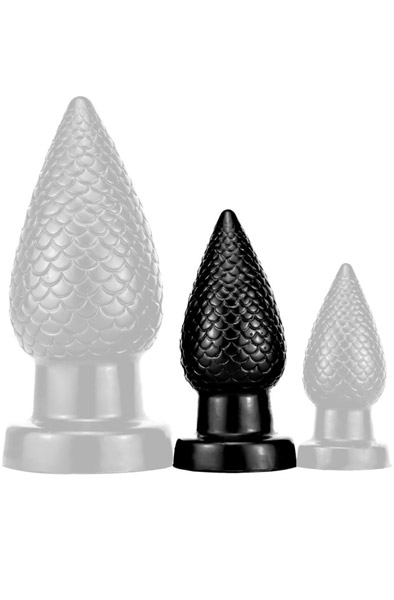 PineCock Plug Black Medium - Extra dicker Analplug 1