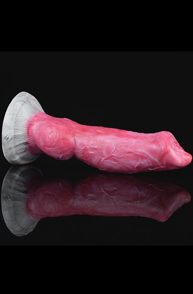 Pink Alien Chi Dildo 19,5 cm - Drachen-Dildo 4