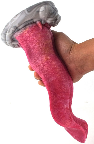 Pink Alien Dildo Monster Langok 25 cm - Monster-Dildo 3