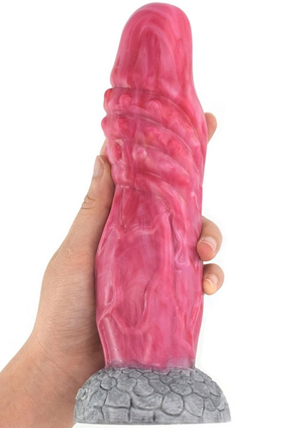 Pink Alien Dildo Monster Verix 22 cm - Drachen-Dildo 1