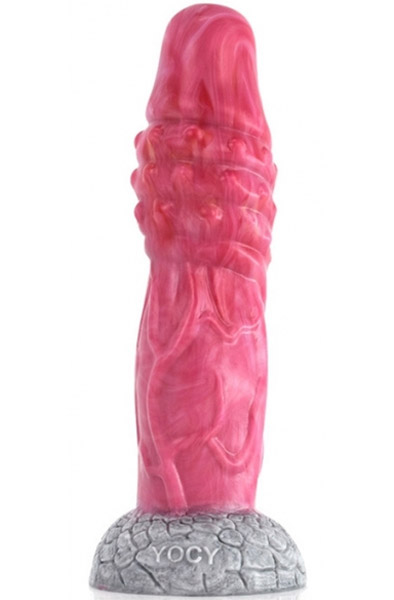 Pink Alien Dildo Monster Verix 22 cm - Drachen-Dildo 2