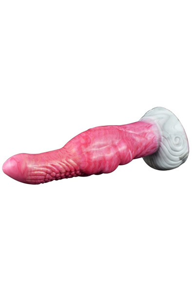 Pink Alien Faelight Vibrating Dildo 22 cm - Drachen-Dildo 3