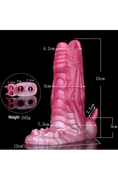 Pink Alien Fantasy Penis Sleeve 15 cm - Penisverlängerung/Penishülle 2