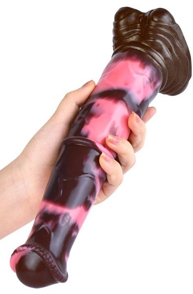 Pink Alien Hulf Dildo 26,5 cm - Drachen-Dildo 2