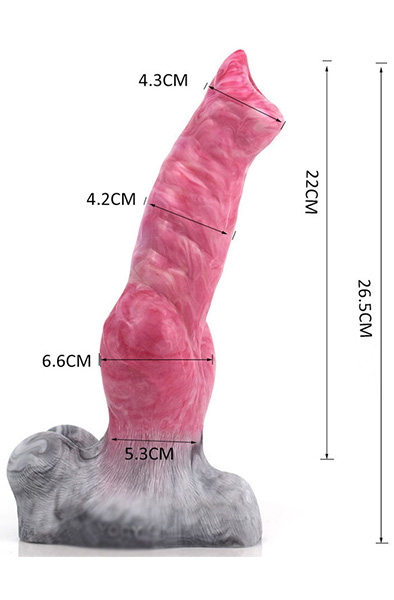 Pink Alien Mamthy Monster Dildo 26 cm - Drachen-Dildo 3