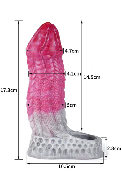 Pink Alien Monster Extend Penis Sleeve - Penisverlängerung/Penishülle 5