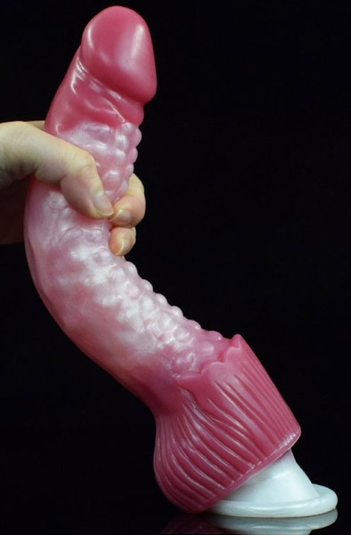 Pink Alien Monster Pop Dick 22 cm - Monster-Dildo 3