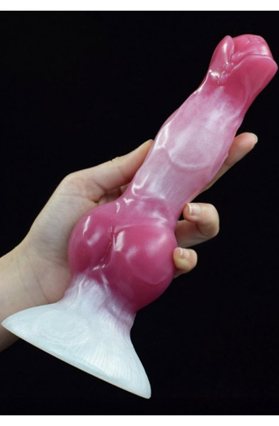 Pink Alien Sobak Monster Dildo 21 cm - Monster-Dildo 3