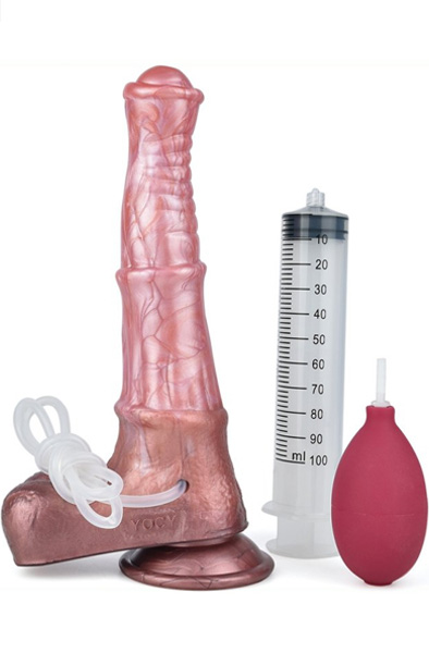 Pink Alien Squirt Dildo Jumpy 24,5 cm - Drachen-Dildo 1