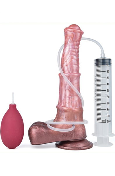 Pink Alien Squirt Dildo Jumpy 24,5 cm - Drachen-Dildo 2