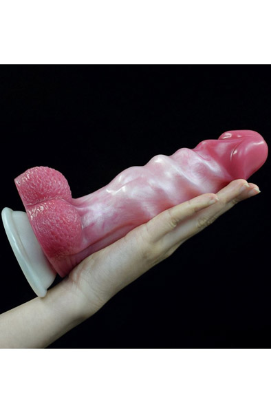 Pink Alien Surix Monster Dildo 22 cm - Monster-Dildo 3