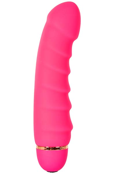 Pink Amazing Ribbed Vibrator - Vibrator 1