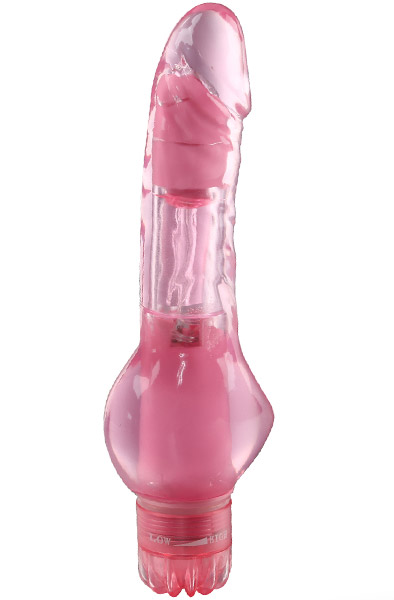 Pink Satisfaction Slim Penis Shaped Vibrator - Vibrierender Dildo 1