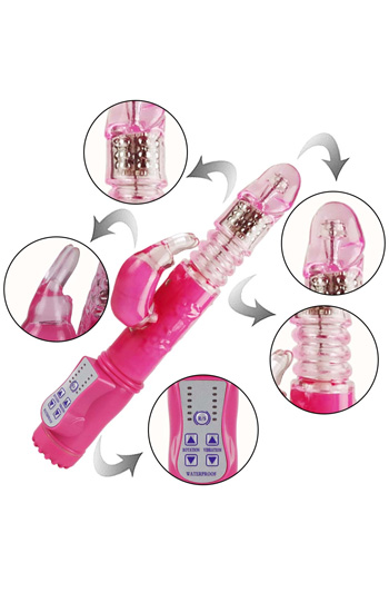 Pink Thrusting Rabbit Vibrator - Rabbit-Vibrator 2