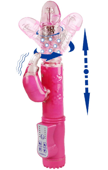 Pink Thrusting Rabbit Vibrator - Rabbit-Vibrator 3