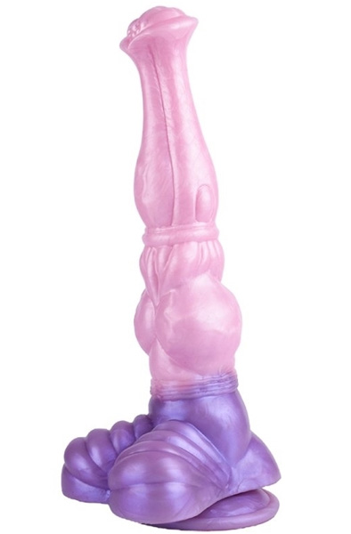 Pinky Jumpy Dildo Rose/Violet 28 cm - Drachen-Dildo 1