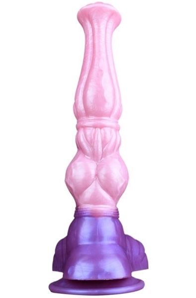 Pinky Jumpy Dildo Rose/Violet 28 cm - Drachen-Dildo 2