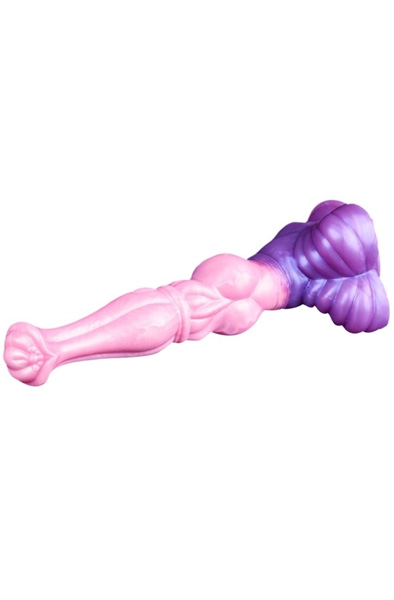 Pinky Jumpy Dildo Rose/Violet 28 cm - Drachen-Dildo 4