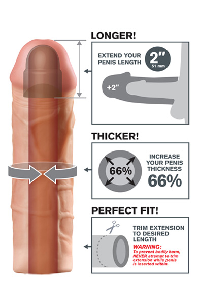 Pipedream Fantasy X-tensions Mega 2 Extension - Penisverlängerung/Penishülle 2