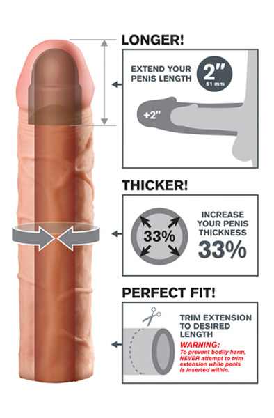 Pipedream Fantasy X-tensions Perfect 2 Extension - Penisverlängerung/Penishülle 2