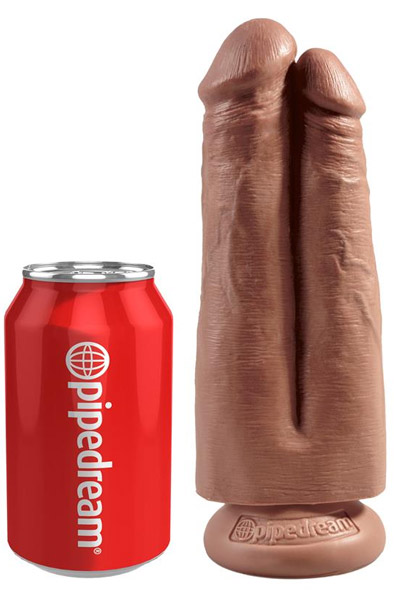 Pipedream Harness Two Cocks One Hole 18 cm - Doppeldildo Umschnalldildo 3