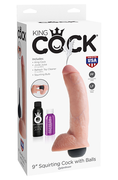 Pipedream King Cock Squirting Cock With Balls 23 cm - Spritzdildo 3
