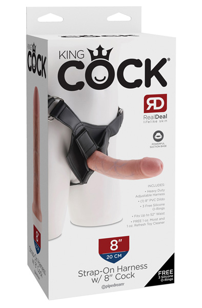 Pipedream King Cock Strap-On Harness 20 cm - Umschnalldildo mit Geschirr 2