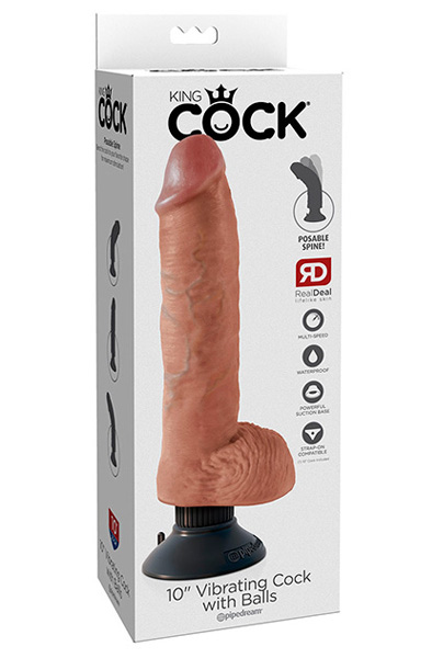 Pipedream King Cock Vibrating 25,5 cm - Vibrierender Dildo 3