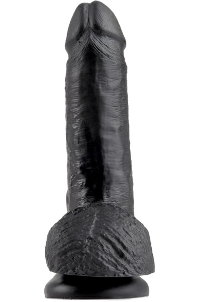 Pipedream King Cock With Balls Black 18 cm - Dildo 3
