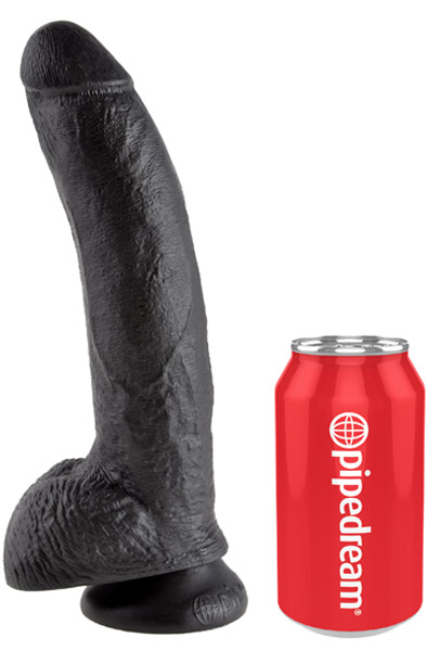 Pipedream King Cock With Balls Black 23 cm - Dildo 2